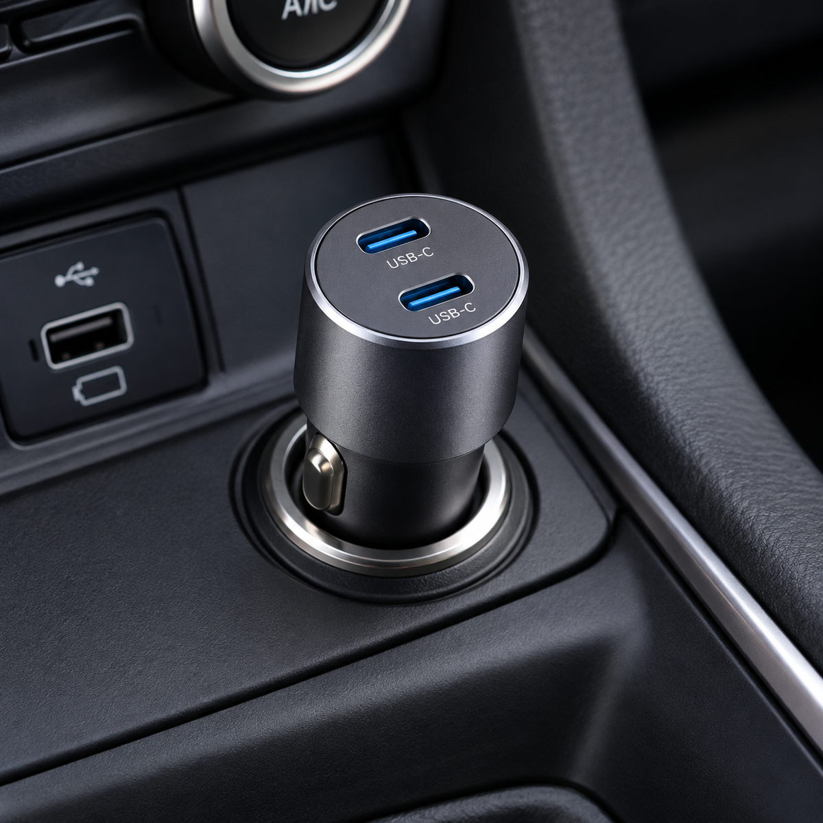 Marvuni Dual-Port USB-C Car Charger 30W PD
