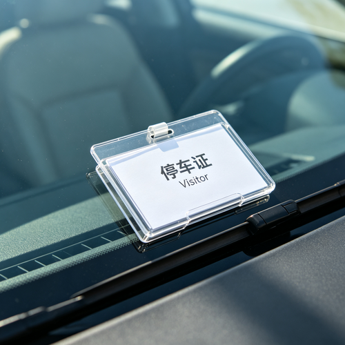Marvuni Solar-Powered Parking Permit and Card Holder Clip